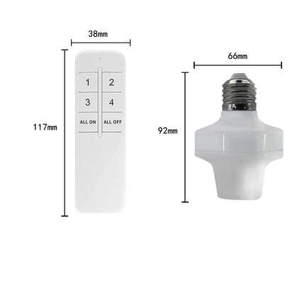 Purilite Select Smart WiFi Light Socket Kit – 4-Pack with Remote & App Control, Alexa & Google Compatible, Timer & Group Function