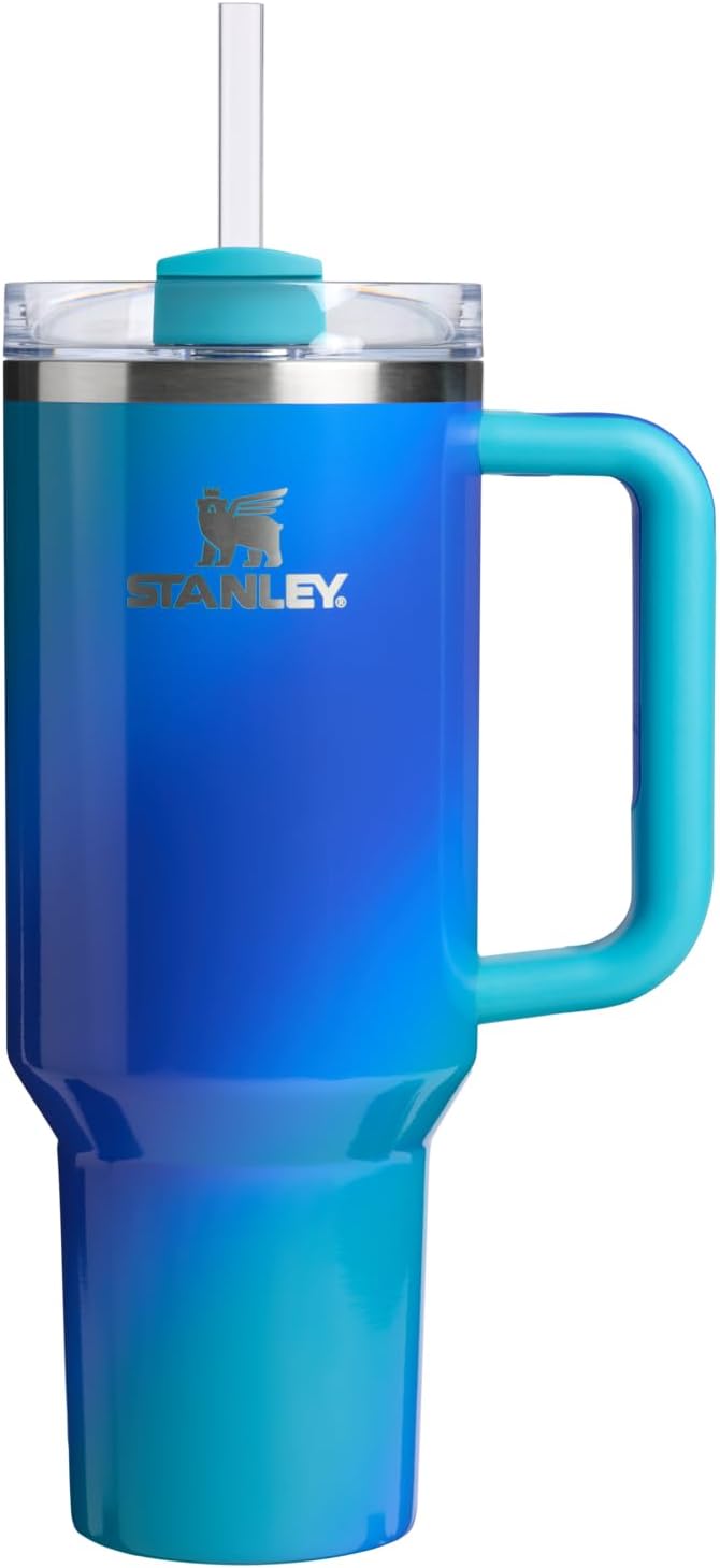 Stanley Quencher H2.0 Tumbler with Handle and Straw 30 oz | Flowstate 3-Position Lid | Cup Holder Compatible for Travel | Insulated Stainless Steel Cup | BPA-Free | Exclusive Lupine
