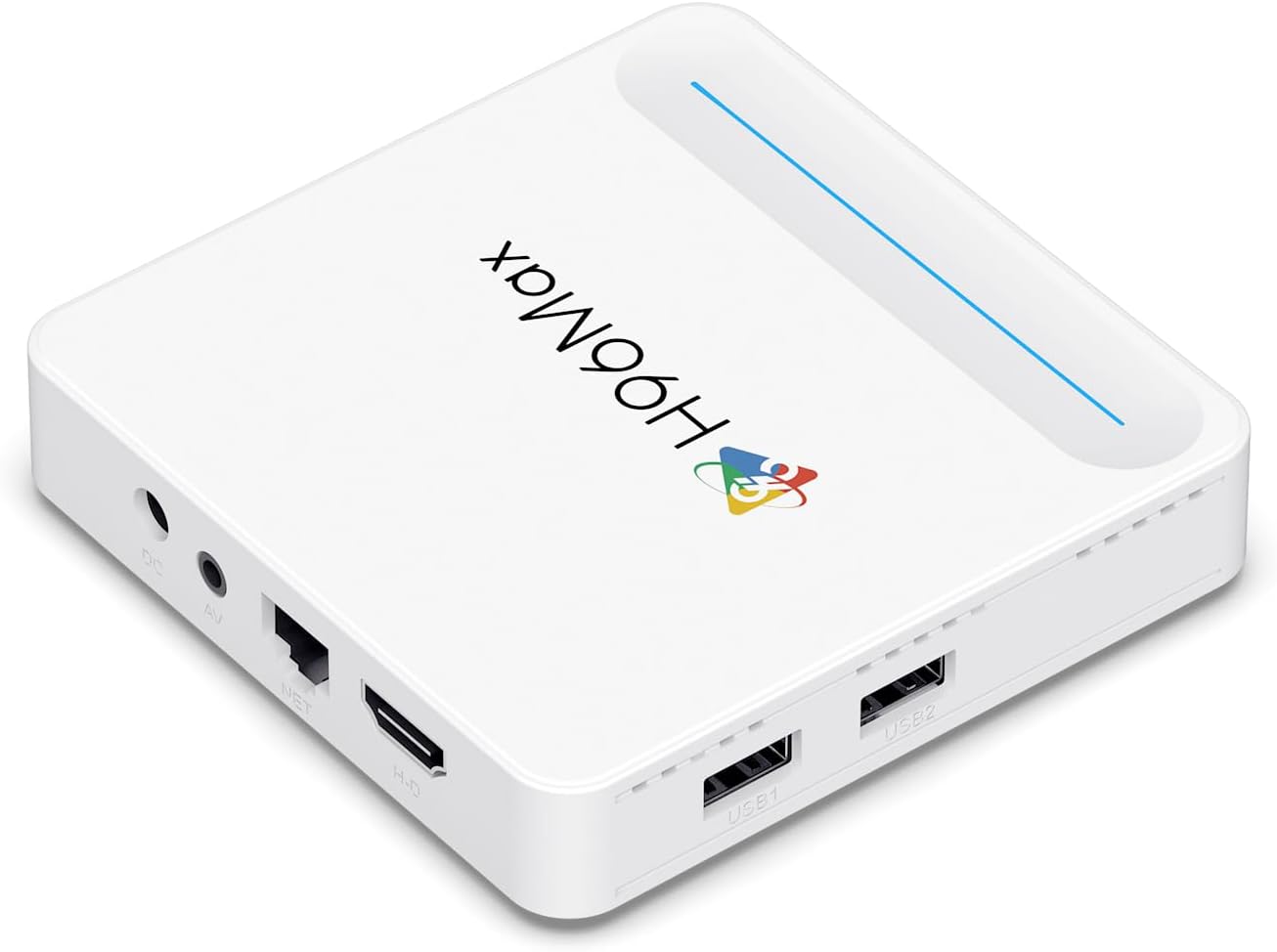 Android TV Box 14.0 4GB RAM 128GB ROM Dual-WiFi 6.0 H96 Max H618 Plus Android Box with 3D 8K BT 5.4 USB Ultra HD