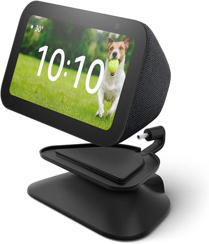 Echo Show 5 (3rd Gen) Adjustable Stand with USB-C Charging Port | Glacier