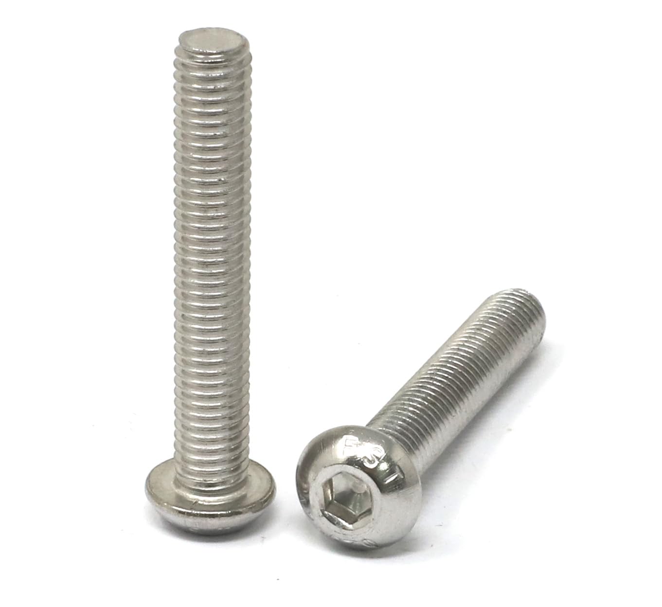 iexcell 50 Pcs M6 x 20mm Thread Pitch 1 mm Stainless Steel 304 Hex Socket Button Head Cap Screws Bolts Kit