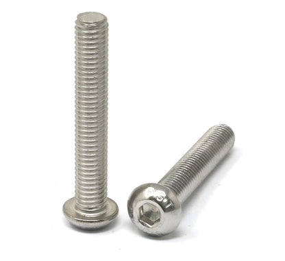 iexcell 50 Pcs M6 x 20mm Thread Pitch 1 mm Stainless Steel 304 Hex Socket Button Head Cap Screws Bolts Kit