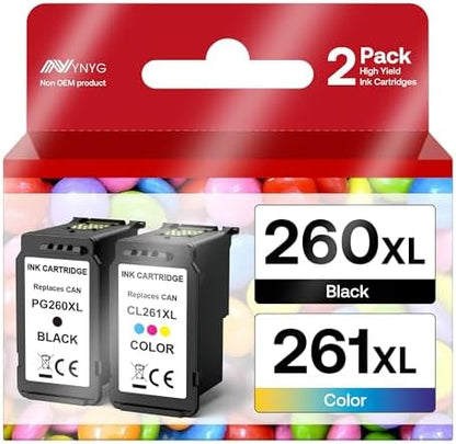 245XL 246XL Combo Pack Compatible for Canon Ink 245 246 PG-245XL CL-246XL Work with Canon Pixma TS3120 MG2520 MX492 TR4520 TS202 MG2525 MG3022 MG2522 MG2922 MG2420 Remanufactured (Black, Tri-Color)