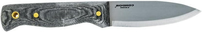 Condor Tool & Knife Bushlore 4.375-Inch Drop Point Blade, Handle with Leather Sheath, Plain