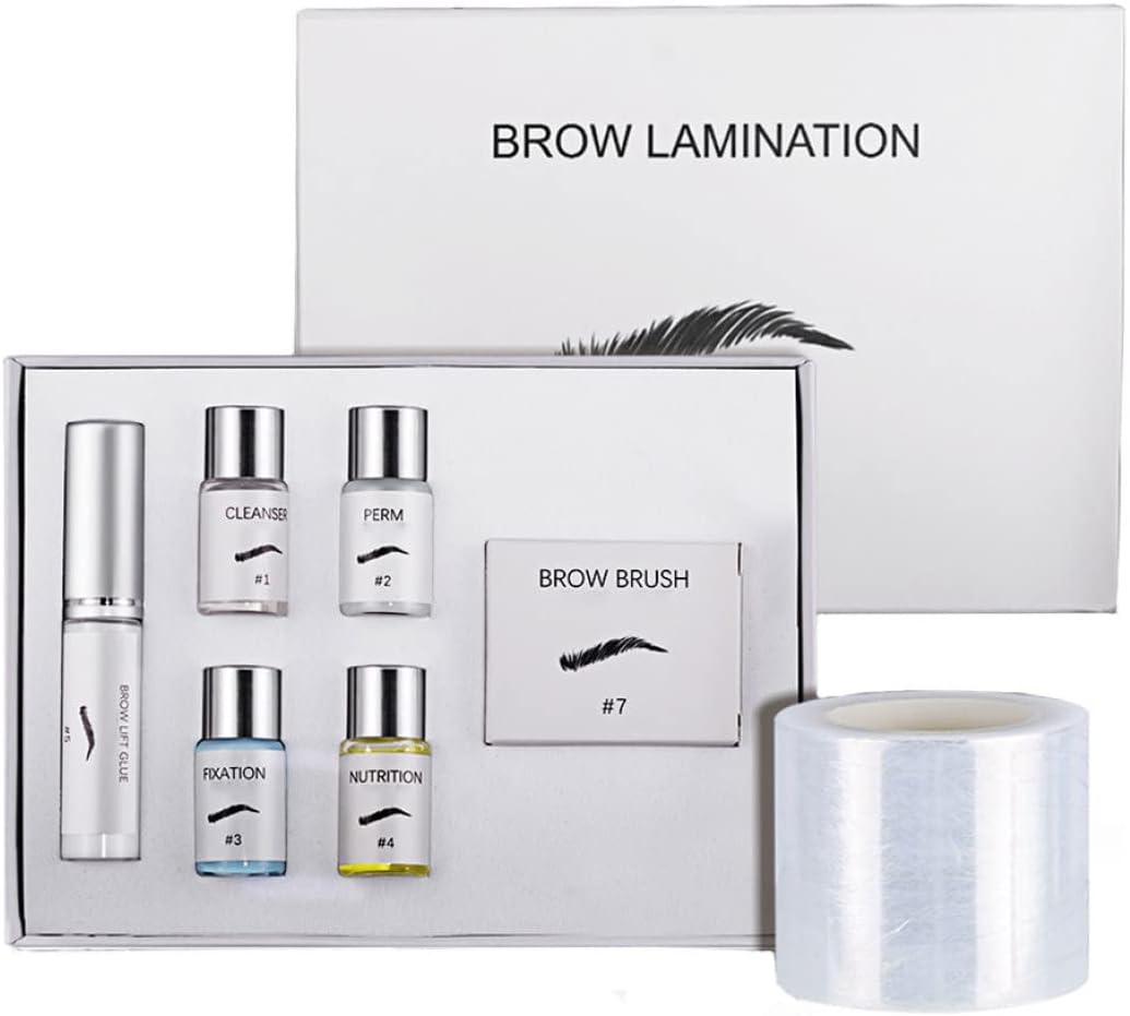 Eyebrow Lamination Kit, 3D Brow Perming Set for Home Use | Quick 15-Min Application, For Beginners, Great for At-Home Grooming
