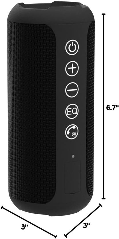Ortizan Portable Bluetooth Speaker, IPX7 Waterproof Wireless Speaker with 24W Loud Stereo Sound, Outdoor Speakers with Bluetooth 5.0, 30H Playtime,66ft Bluetooth Range, Dual Pairing for Home