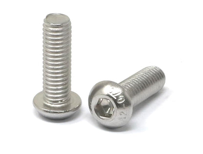 iexcell 50 Pcs M6 x 20mm Thread Pitch 1 mm Stainless Steel 304 Hex Socket Button Head Cap Screws Bolts Kit