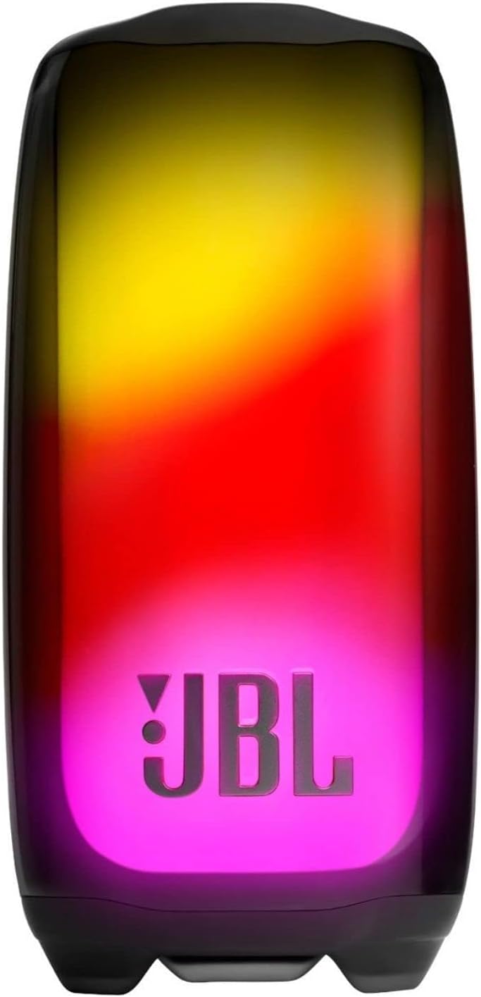 JBL Pulse 4 Portable Waterproof Wireless Bluetooth Speaker with 360 Sound, Light Show and up to 12 Hours of Battery Life - Black
