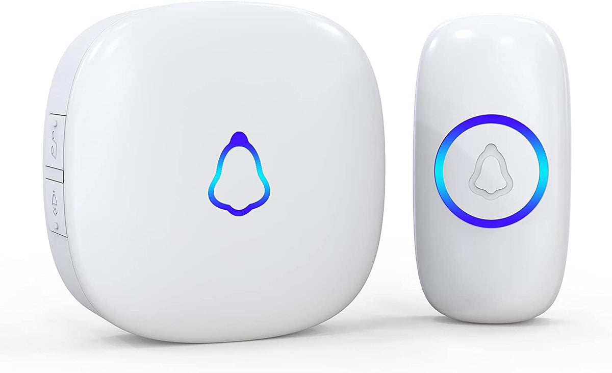 SECRUI Doorbell, 58 Chimes, Easy Installation, 1000ft Wireless Range, White