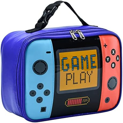 Kids Lunch Bag Insulated Back to School Reusable Tote Lunch Box for Girls Boys-Game Play