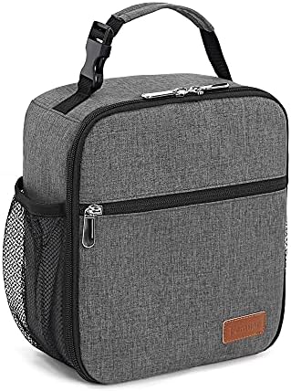 Lunch Box for Men Women Adults Small Lunch Bag for Office Work Picnic - Reusable Portable Lunchbox, Black