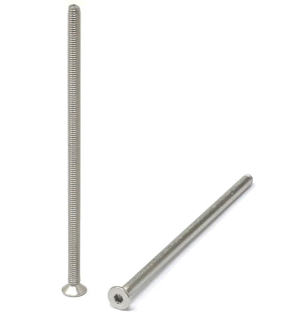 iexcell 5 Pcs M8 x 80mm Thread Pitch 1.25 mm Stainless Steel 304 Hex Socket Flat Head Cap Screws Bolts Kit
