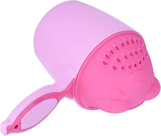Qiilu Bath Rinse Cup Baby Shampoo Cup Cute Kid Wash Hair Bathing Flusher Eye(Green) ()
