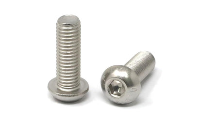 iexcell 50 Pcs M6 x 20mm Thread Pitch 1 mm Stainless Steel 304 Hex Socket Button Head Cap Screws Bolts Kit