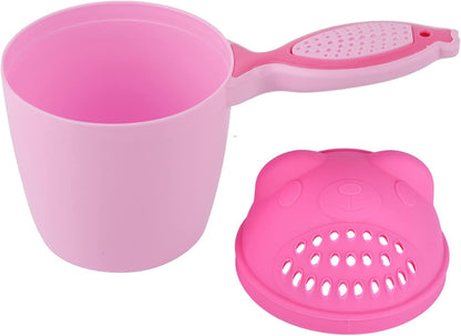 Baby Bath Rinse Cup, Detachable Baby Shampoo Rinser Kid Wash Hair Bathing Flusher for Baby Tub(Green)