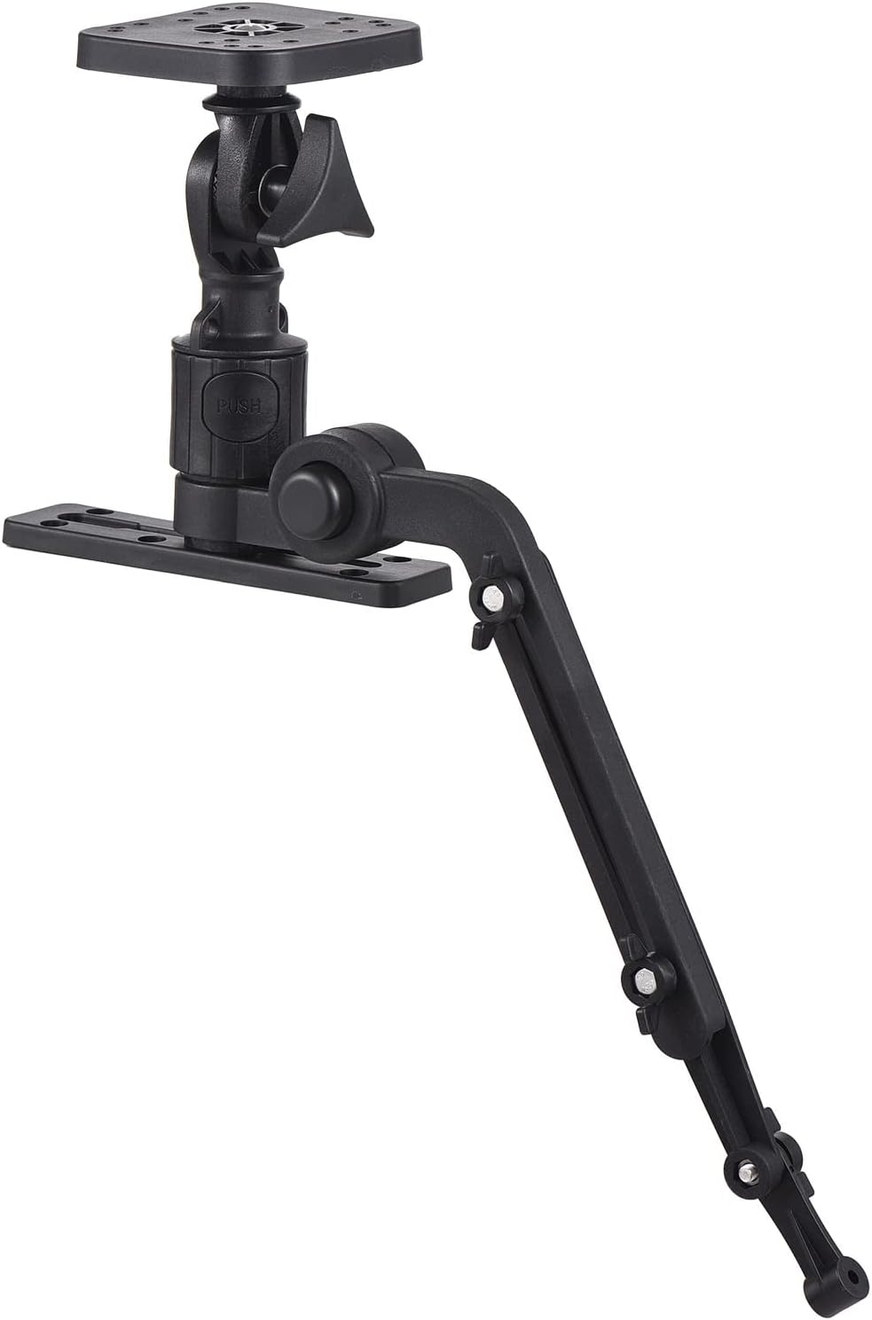 HUNYA Kayak Fish Finder Mounting Plate Kayak Boat Transducer Mounting Arm Fish Finder Mount Base Adapter