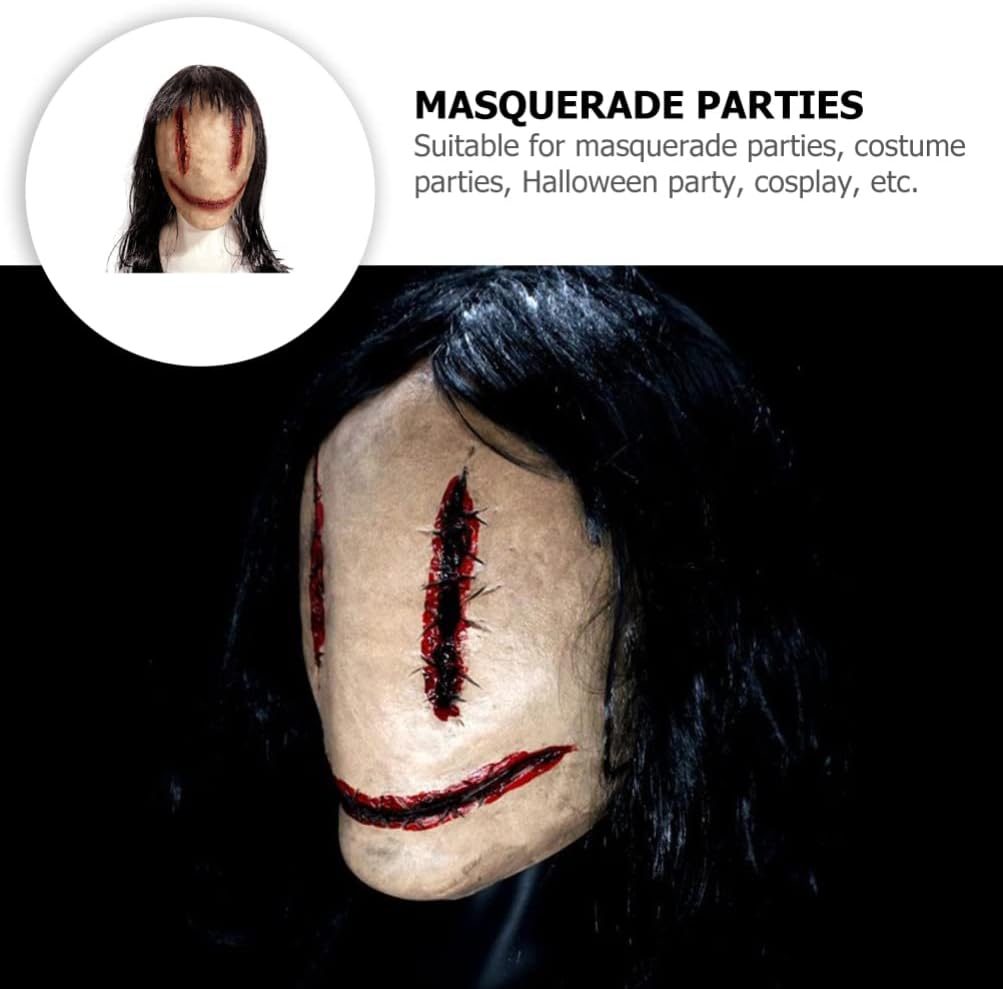 Alipis Scary, Halloween Horror Devil Evil Party Prank Ornament Creepy Cosplay Costume Props for Kids