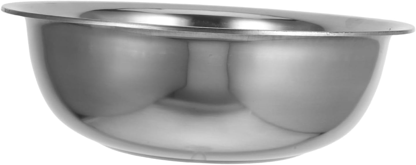 Lurrose Extra Large Stainless Steel Mixing Bowl Food Grade Vegetable Container for Kitchen