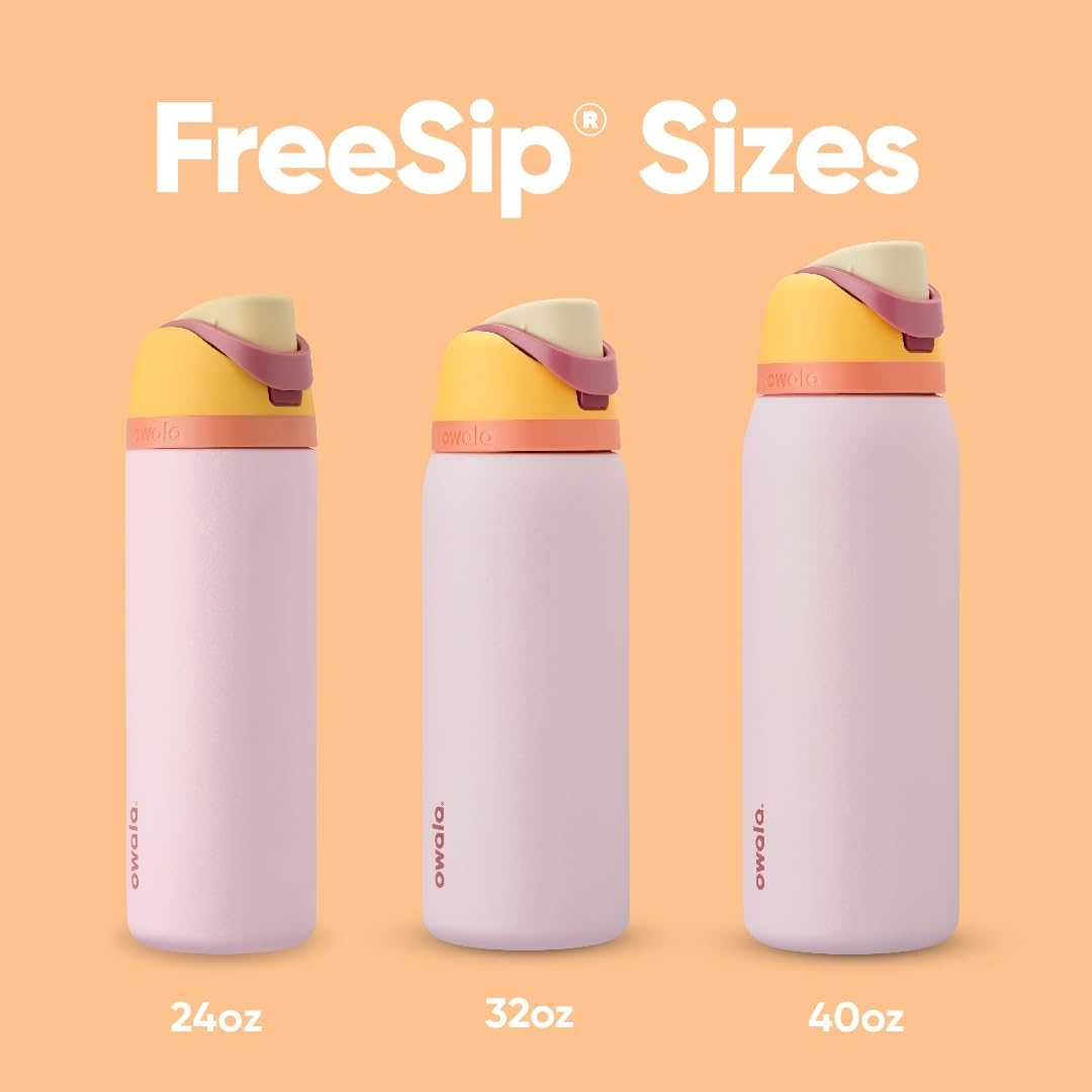 Owala Kids FreeSip Insulated Stainless Steel Water Bottle with Straw, BPA-Free Sports Water Bottle, Great for Travel, 16 oz, Celestial Sphere
