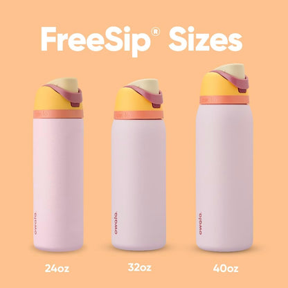 Owala Kids FreeSip Insulated Stainless Steel Water Bottle with Straw, BPA-Free Sports Water Bottle, Great for Travel, 16 oz, Celestial Sphere