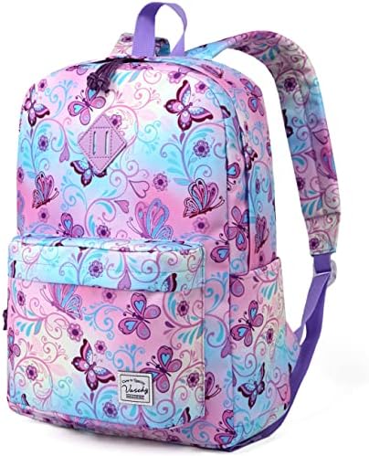 School Backpack for Kids, VASCHY Lightweight Water Resistant Casual Schoolbag Daypack for Men Women Teen Boys Girl Bookbag