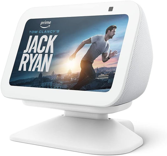 Echo Show 5 (3rd Gen) Adjustable Stand with USB-C Charging Port | Glacier - PuriLite