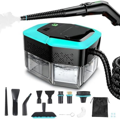Steam Cleaner Handheld 3Level Adjustable Handle 15s Heat-Up 1.8L Large Tank