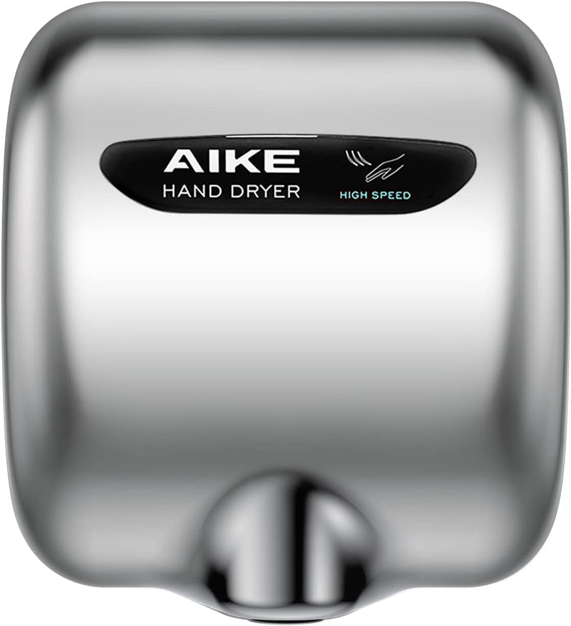 AIKE Surface Mounted High Speed Commercial Hand Dryer CUL Approved 120V 1500W, Brushed Stainless Steel Finish Model AK2800B