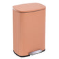 13 Gallon/50 L Garbage Can Kitchen Trash Can with Lid for Office Bedroom Bathroom Step Trash Bin Fingerprint-Proof Brushed Stainless Steel