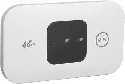 4G Mobile Hotspot, H5577 Portable Unlocked Mobile Hotspot,Download 150Mbps, Upload 50Mbps,Up to 10 Users, Router with 2100mAh Rechargeable Battery,for Phone Laptop