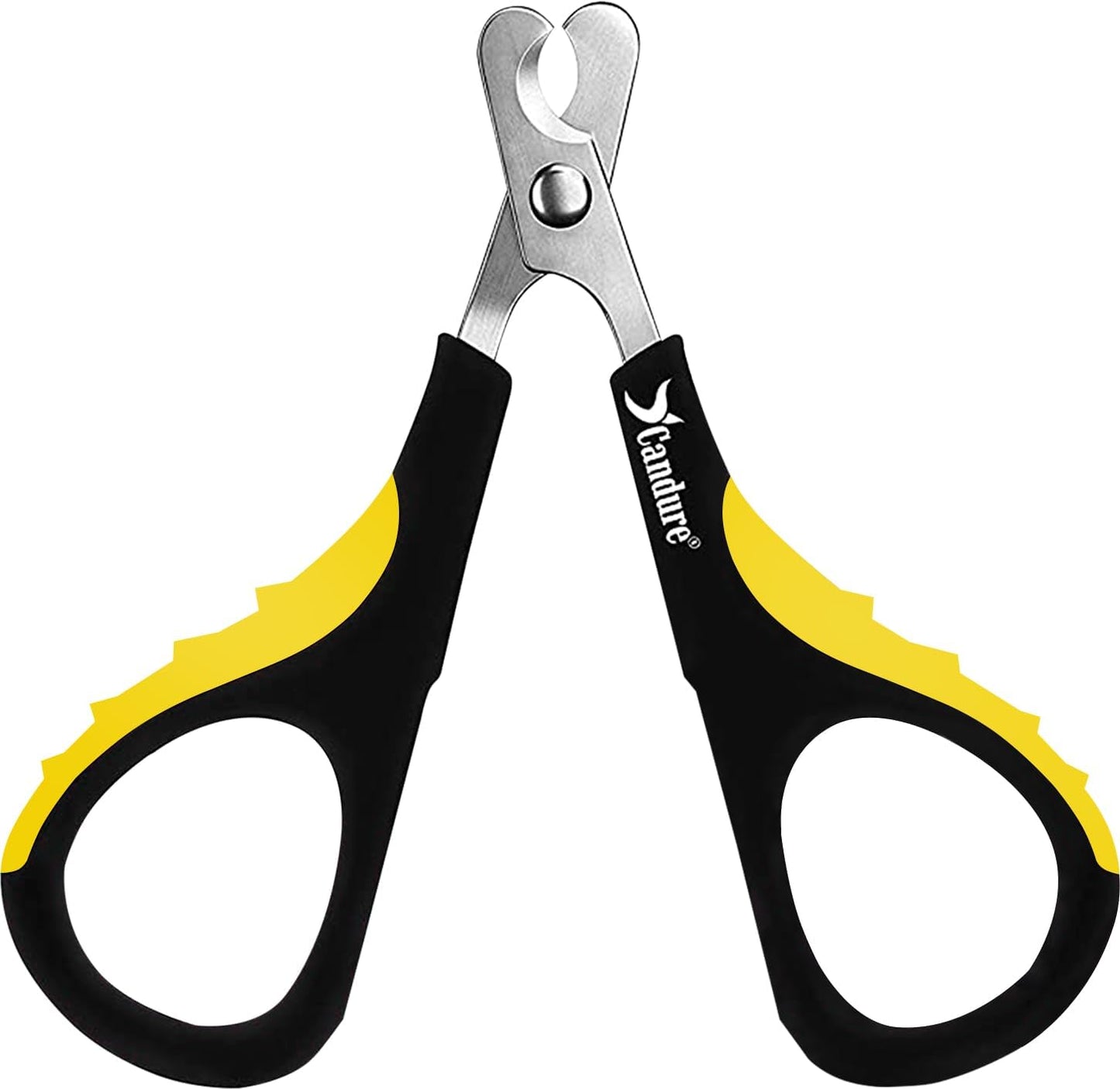 Candure Cat Nail Clippers Stainless Steel Cat Claw Trimmers for Rabbits,Guinea Pigs, Birds, Puppies, Kittens and Small Animals- Pet Nail Clippers for Professional and Home Use (Black)