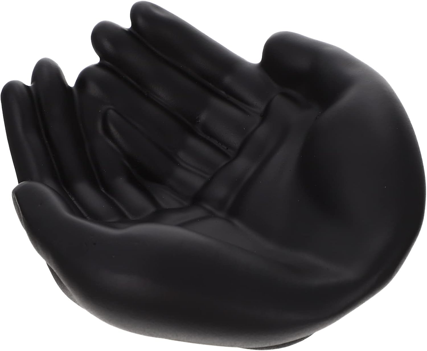 Black Palm Jewelry Organizer Tray | Resin Jewelry Storage Plate | Rings Necklace Bracelet Holder | Desktop Decor | Home Office Organizer - PuriLite