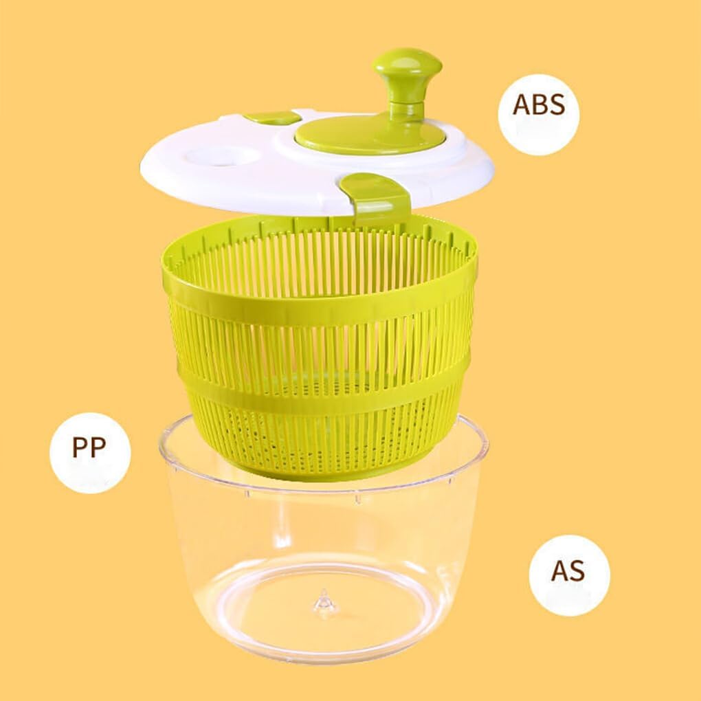 koaunert Large Salad with Non-Slip Base Durable and Practical Stainless Steel Salad Spinners Salad Spinners Collapsible, Stainless Steel