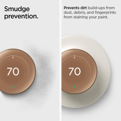 Spigen Wall Plate Designed for New Google Nest Learning Thermostat 4th Generation (2024) Wall Plate - Matte Black