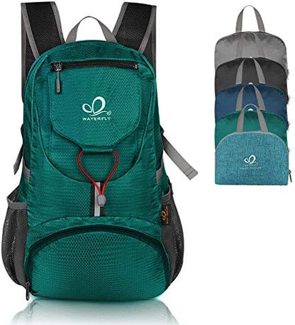 WATERFLY Hiking Backpack 20L Foldable Travel Backpack Lightweight Hiking Daypack for Outdoor Cycling Camping