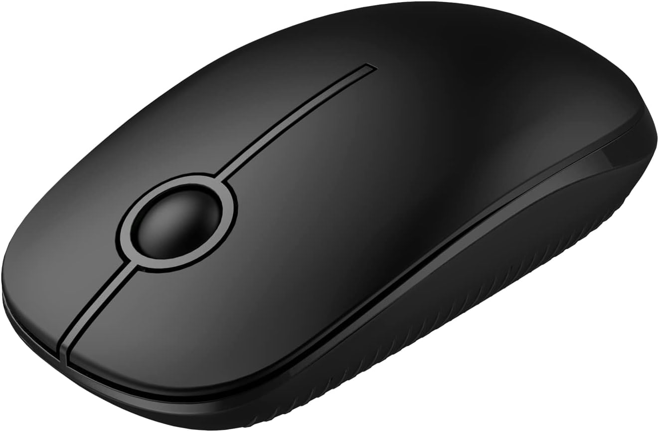 Wireless Mouse, Vssoplor 2.4G Slim Portable Computer Mice with Nano Receiver for Notebook, PC, Laptop, Computer (Sapphire Blue)