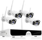 JOOAN【IP67 Weatherproof & H.265+ System】3MP Security Camera System Outdoor,10-Channel NVR&4Pcs FHD 1296P Video Record CCTV Cameras,Waterproof&Good Night Vision,Motion Dectection&Email Alarm,No HDD