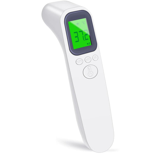 Digital Infrared Thermometer for Adults & Kids with Fever Alarm, 2 x 32 Memory Function, Fast & Accurate Temperature Reading, Reliable Baby Thermometer for Home Use