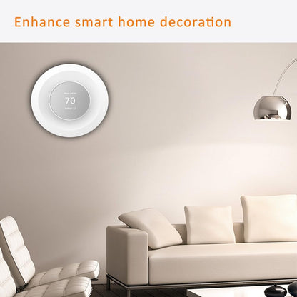 Wall Plate Made for The Nest Thermostat 2020 | Google Nest Thermostat Trim Kit Accessory | Easy Installation | Black