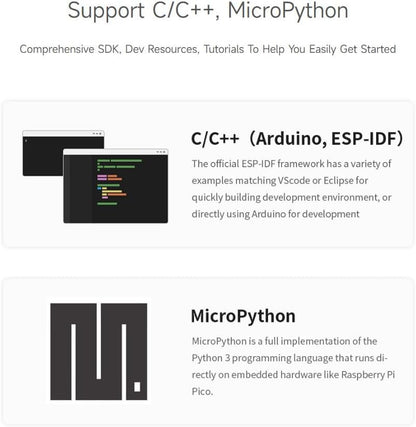 Waveshare 3PCS ESP32-S3 Mini Development Board, Based On ESP32-S3FH4R2, Onboard Multi-Function GPIO Pins, Dual-Core Processor, 240MHz Running Frequency,Microcontroller
