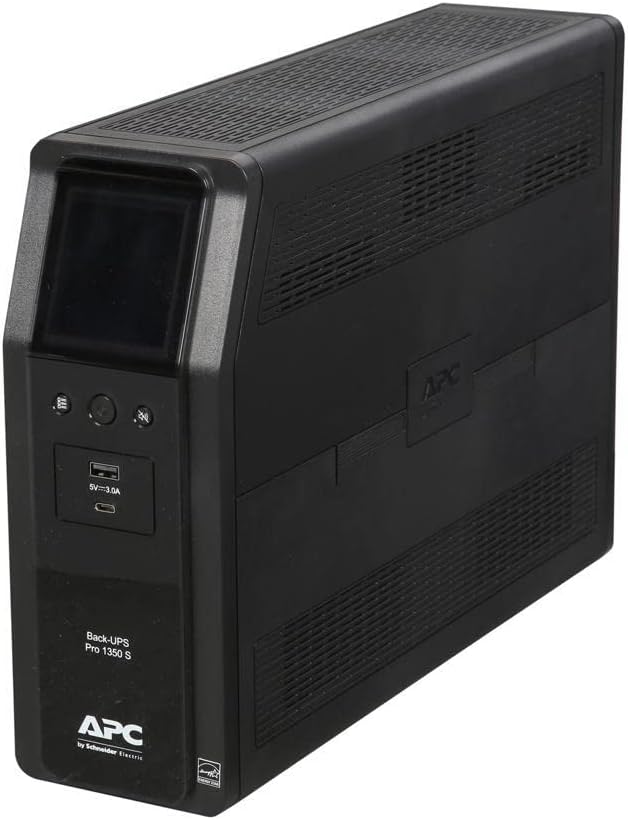 APC BR1000MS Sine Wave UPS Battery Backup & Surge Protector, 1000VA, Backups Pro, Black