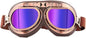 Evomosa Motorcycle Goggles Vintage Pilot Goggles Retro Motocross Goggle Windproof ATV Outdoor Eyewear