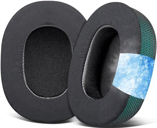 SOULWIT Replacement Earpads for Skullcandy Hesh 3/ANC/Evo & Crusher Wireless/ANC/Evo & Venue ANC Over-Ear Headphones, Ear Pads Cushions with Noise Isolation Foam - Hesh3 PL Black