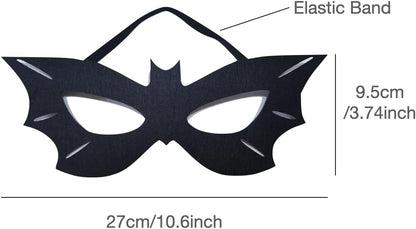 SOUTHSKY Batgirl Costume Mask,Black Red Eye Mask Half Face Masks For Halloween Carnival Costume Cosplay Raves Party