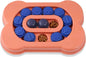 PetVogue Dog Slow Feeder Bowl, Puzzle Toy for Dispensing Treats, Pet Play Toys Game for Training IQ and Feed, Interactive Food Bowls Dispenser for Small, Medium, Large - Orange