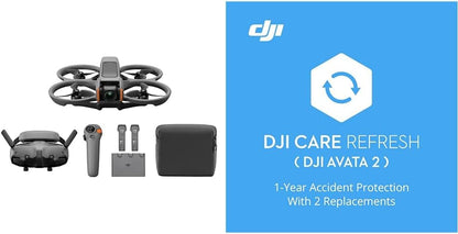 DJI Avata 2 Fly More Combo (3 Batteries), FPV Drones with Camera for Adults 4K, Immersive Experience, One-Push Acrobatics, Built-in Propeller Guard, 155° FOV, Drone Compliant with FAA Remote ID