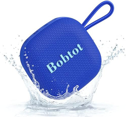 Bobtot Portable Bluetooth Speakers Wireless - IPX7 Waterproof Mini Shower Speaker with 16 Hours Playtime, Loud Stereo Sound, Rich Bass, TWS, Built-in Mic, Small Size for Travel Sport, Green