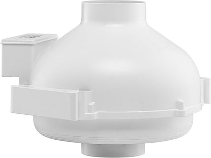 VEVOR 4 to 4.5 inch Radon Mitigation Fan System, Quiet 260 CFM Radon Mitigation Kit with 2 Couplers, Waterproof Radon Fan Electric Inline Duct Fan Exhaust Fan for Indoor Outdoor Ventilation