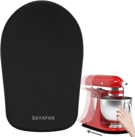 SAYAFAN Stand Mixer Slider Mat – Heavy-Duty Kitchen Mixer Mover for Tilt-Head 4.5-5Qt Stand Mixers, Non-Slip, Countertop-Safe, Durable Kitchen Appliance Mat, Black - PuriLite