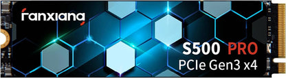 fanxiang S500 Pro M.2 SSD 2TB NVMe 2280 PCIe Gen 3x4 3500MB/s 3D NAND TLC 1200TBW Internal Solid State Hard Drive